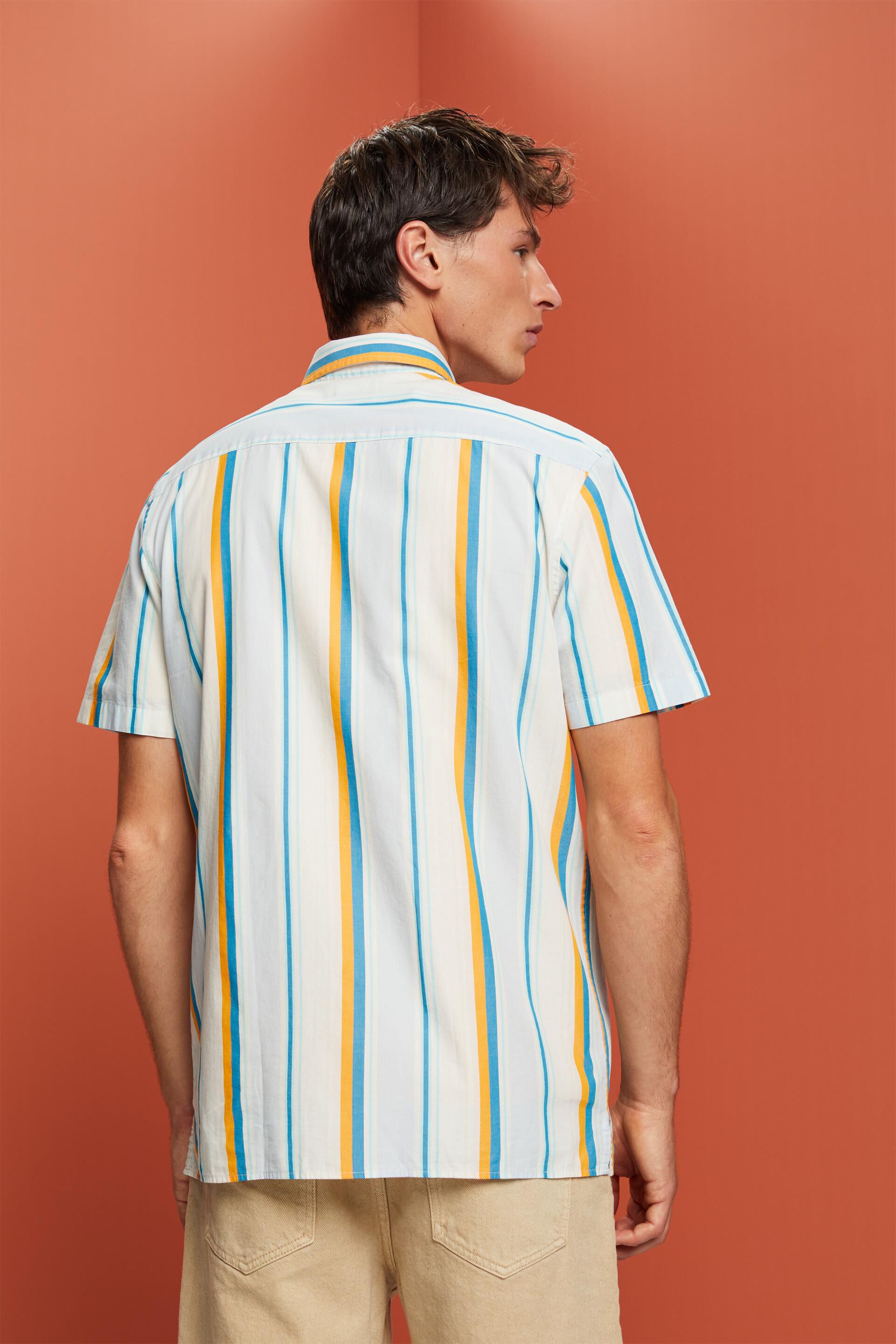 Chemise à manches courtes animée d’un motif, 100 % coton