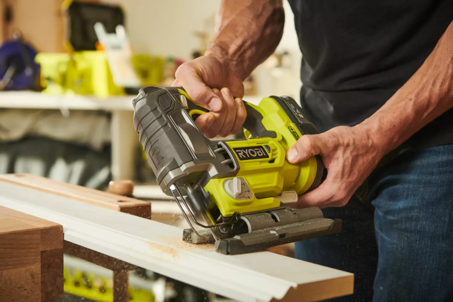 Ryobi R18JS7 18V Li-Ion accu decoupeerzaag body - 25mm - koolborstelloos