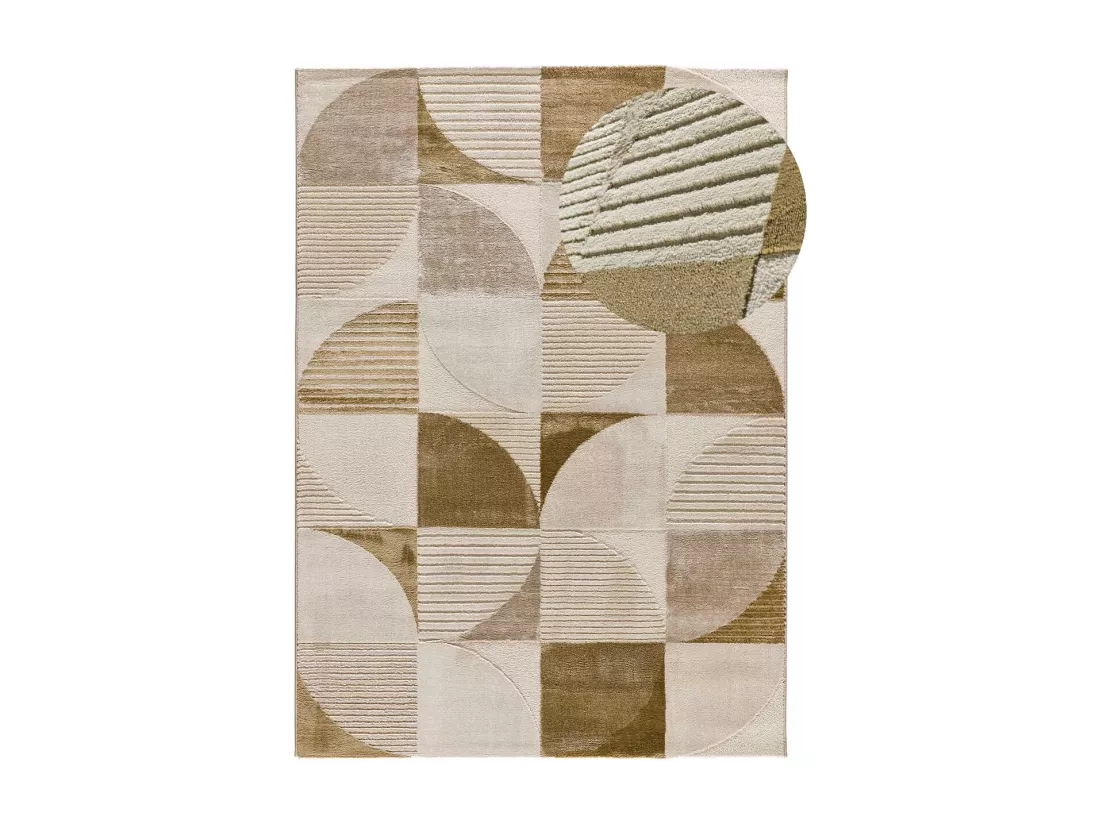 Tapis intérieur - géométrique - multicolore - 140 x 200 cm - MELFI