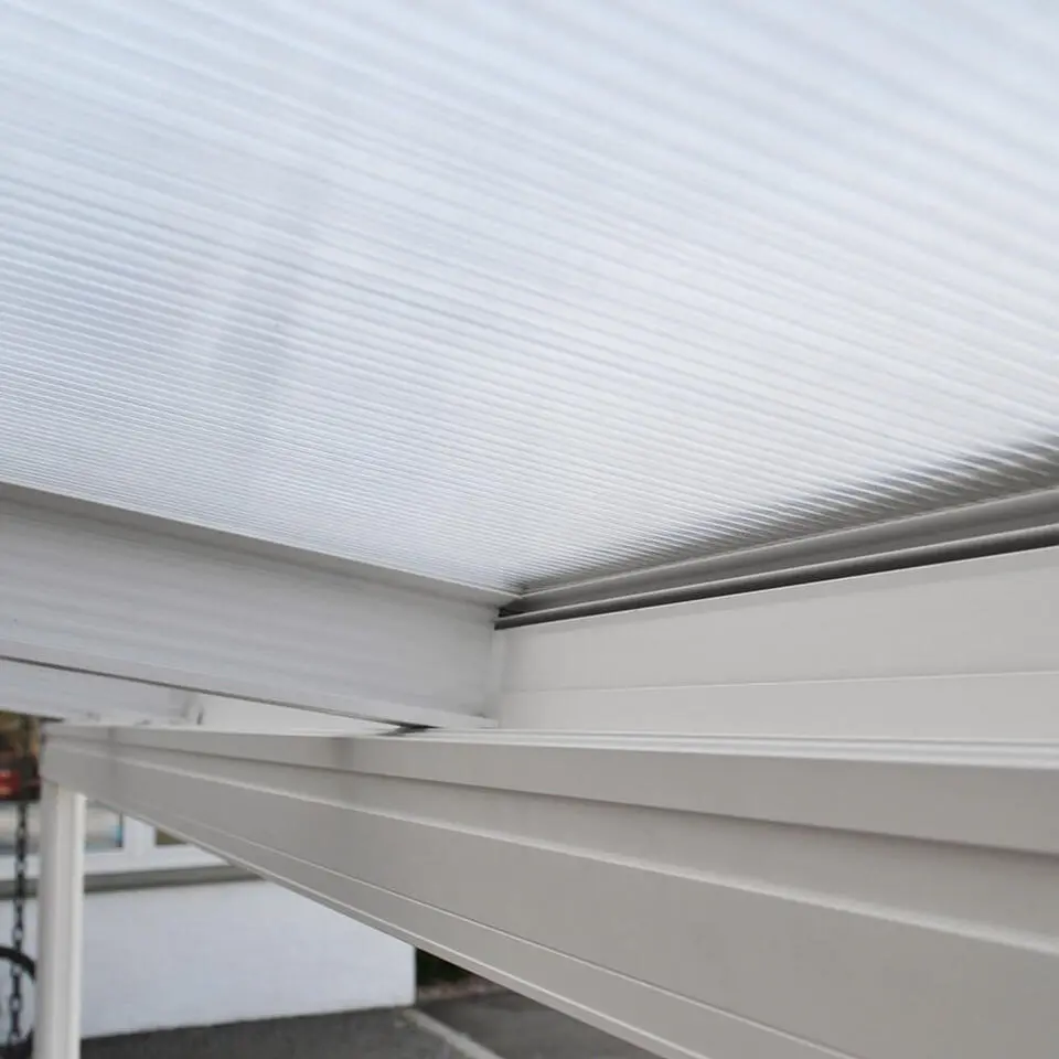 HOME DELUXE terrasoverkapping SOLIS wit 312 / 320 x 300 / 303 x 278 / 226 cm