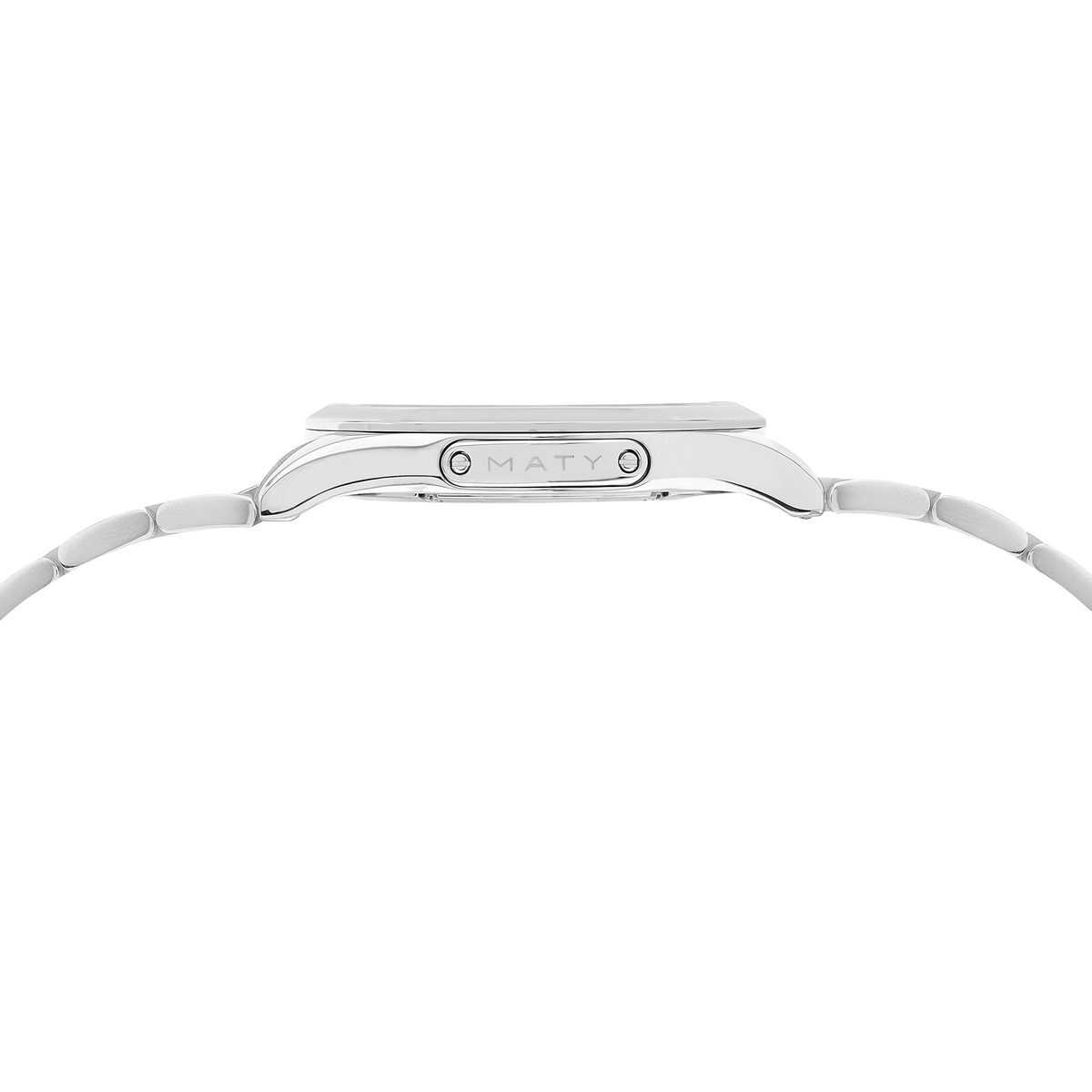 Montre MATY GM cadran gris bracelet acier