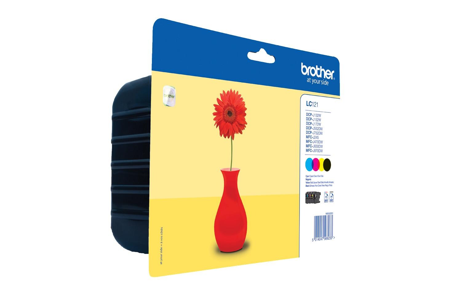 Tinte LC-121VALBPTinte Multipack, schwarz/cyan/magenta/gelb