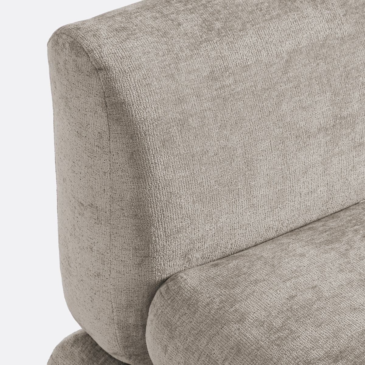 LA REDOUTE INTERIEURS<br>Poltrona modular para lareira, veludo grosso, HOOVER