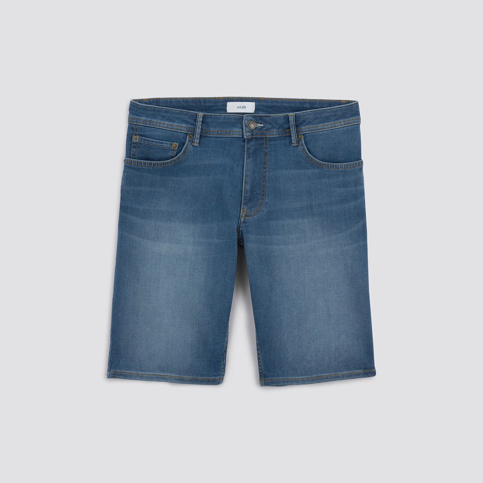 Bermuda en jean urbanflex en polyester recyclé Bleu moyen