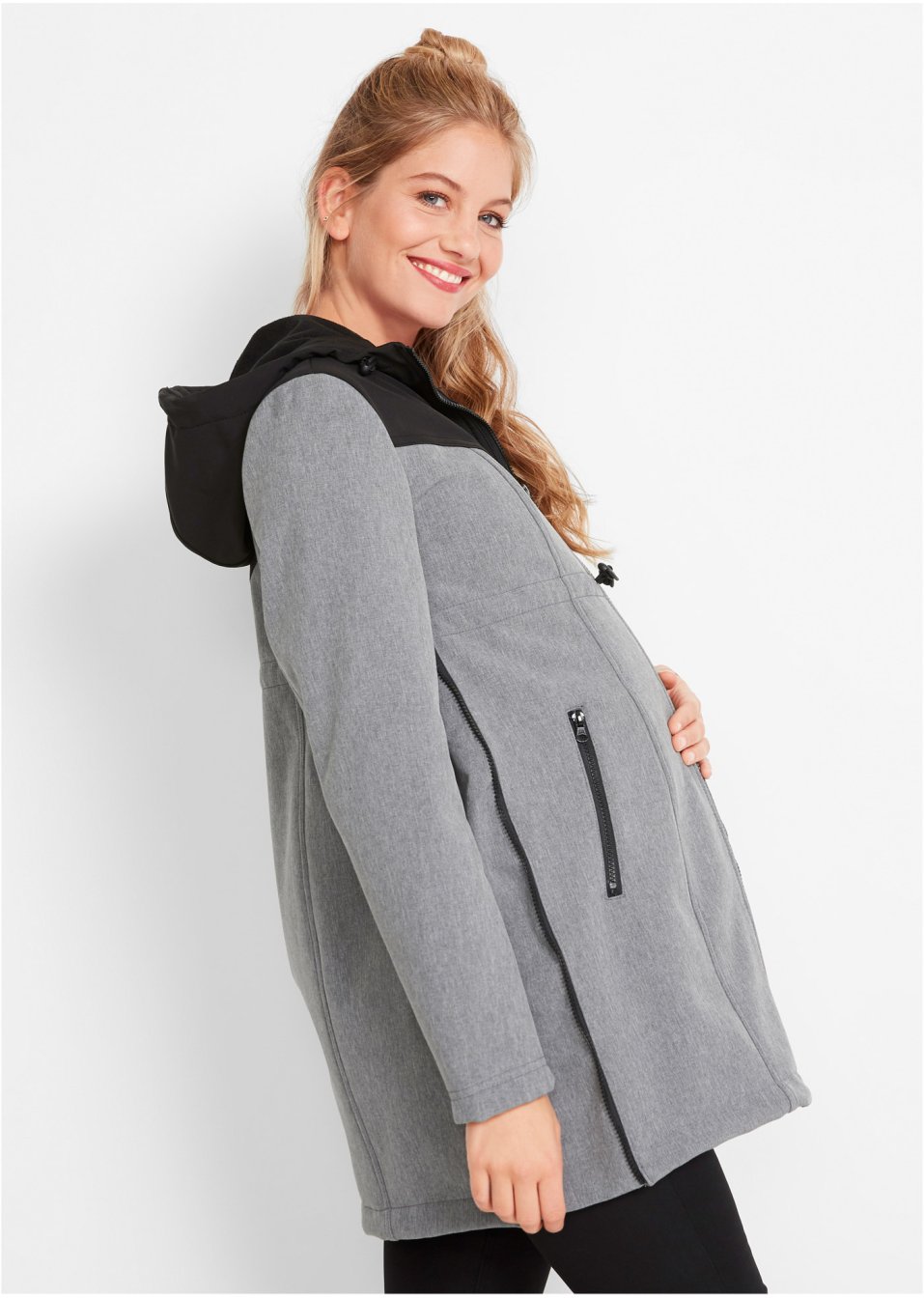 Veste softshell de grossesse et de portage