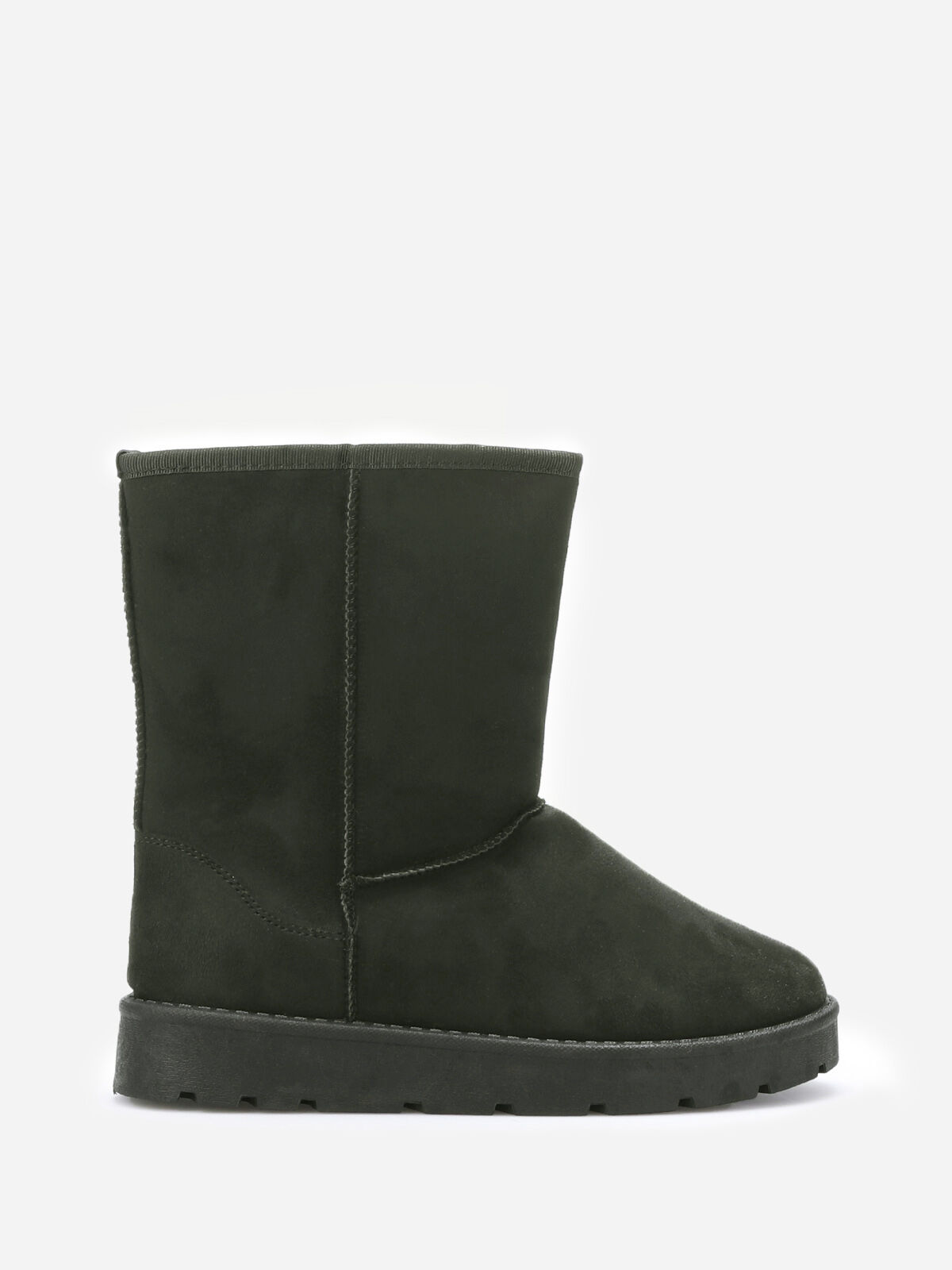 Boots en suédine fourrées- Vert