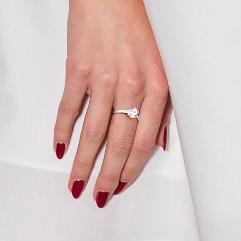 Bague solitaire - Argent 925