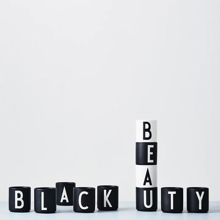Design Letters - AJ Porzellan Becher I, schwarz