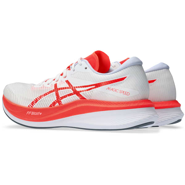 Chaussure running ASICS MAGIC SPEED 3 W WHITE/SUNRISE RED