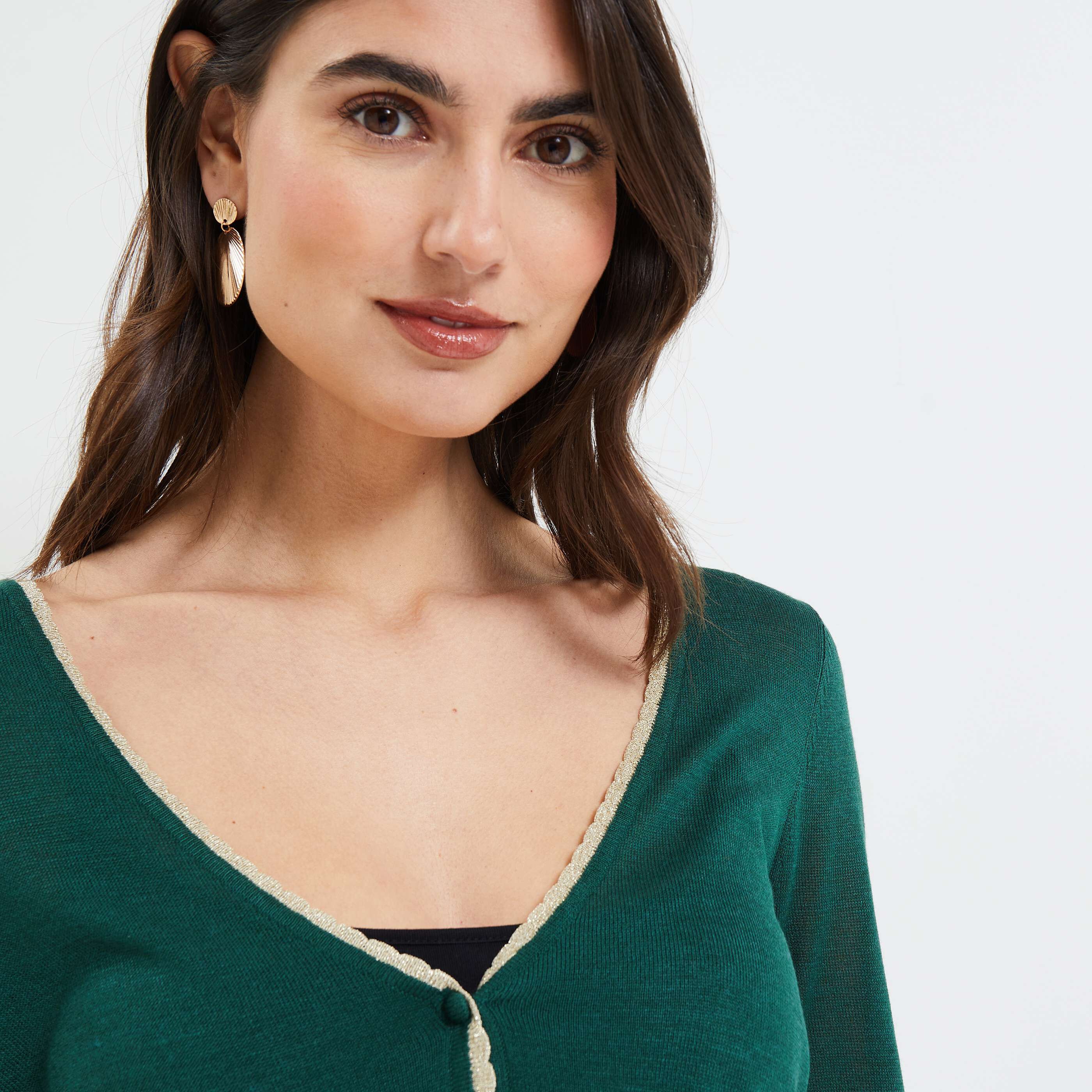 Gilet court femme - VERT