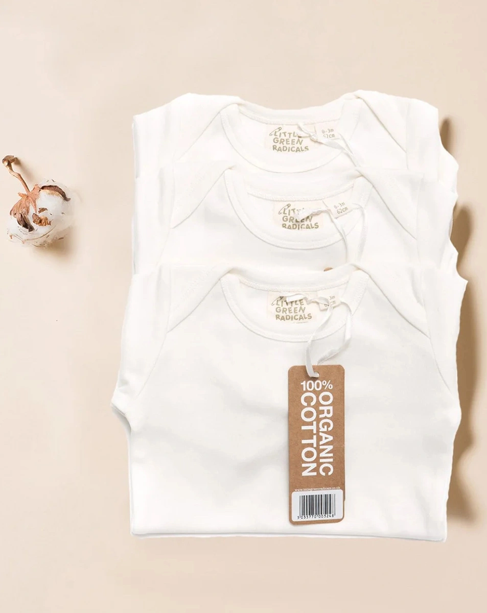 Langarm-Body NATURAL 3er-Pack in weiß