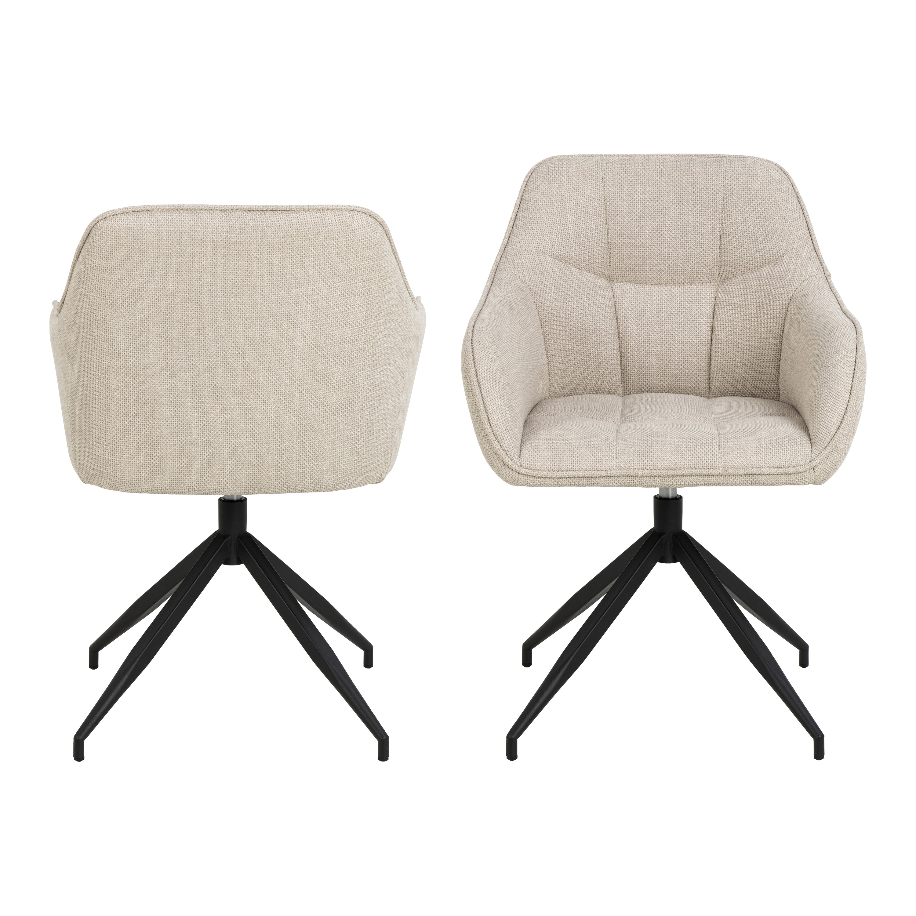 by fonQ basic Brandy Eetkamerstoel - Beige