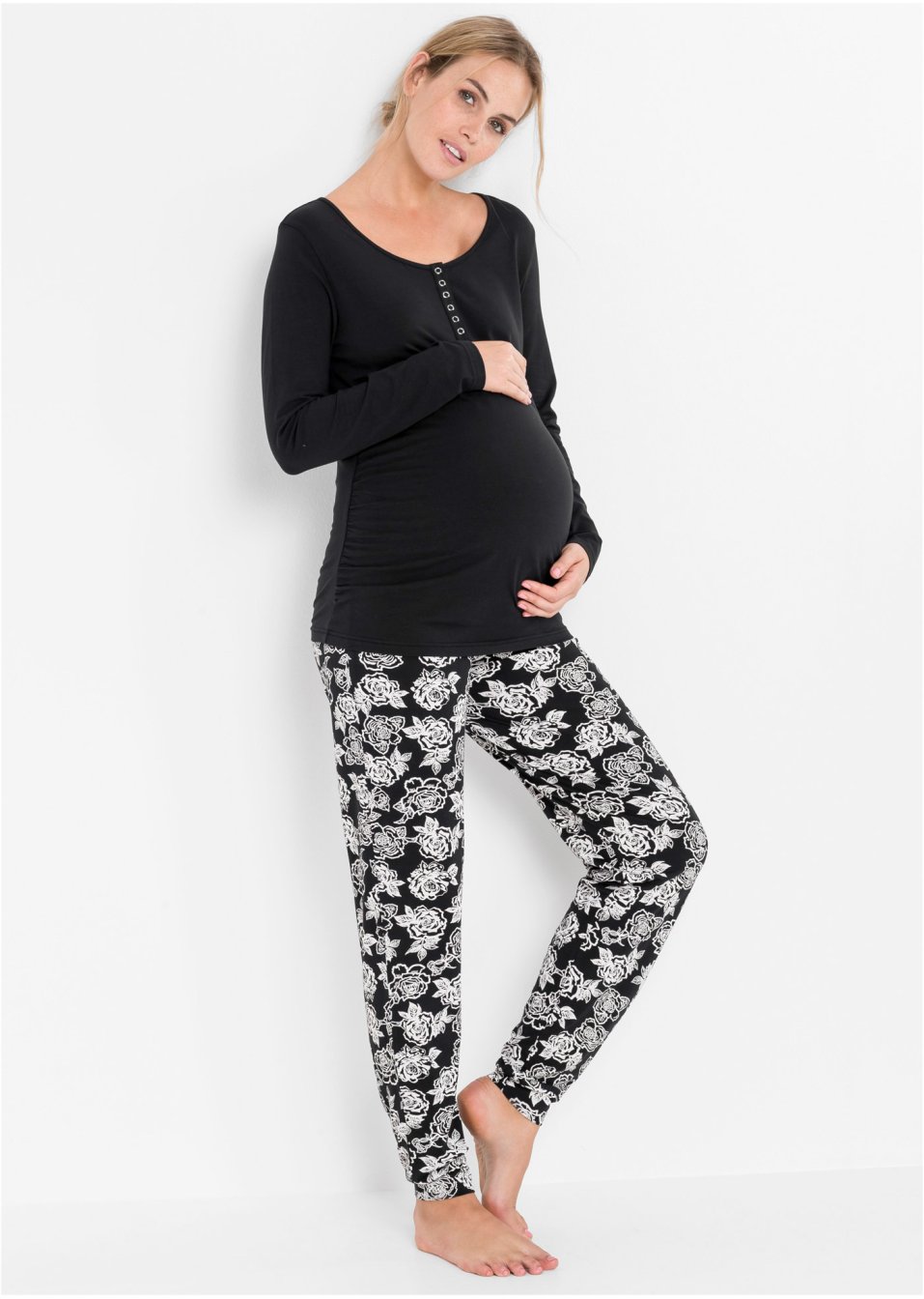 Pyjama de grossesse/d'allaitement en coton