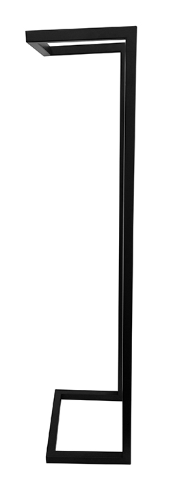 Mueller Black handdoekrek industrieel 95x25x20cm mat zwart