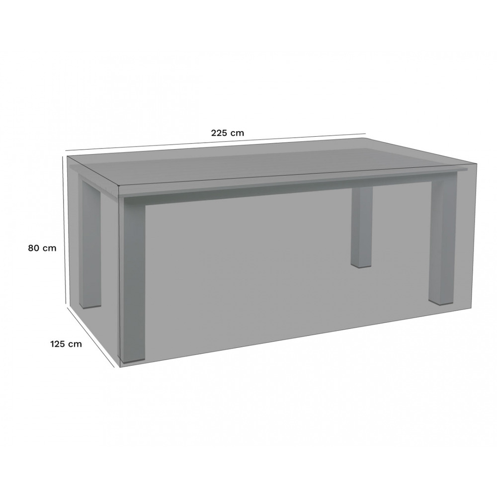 Housse de protection table rectangulaire bleu marine - polyester