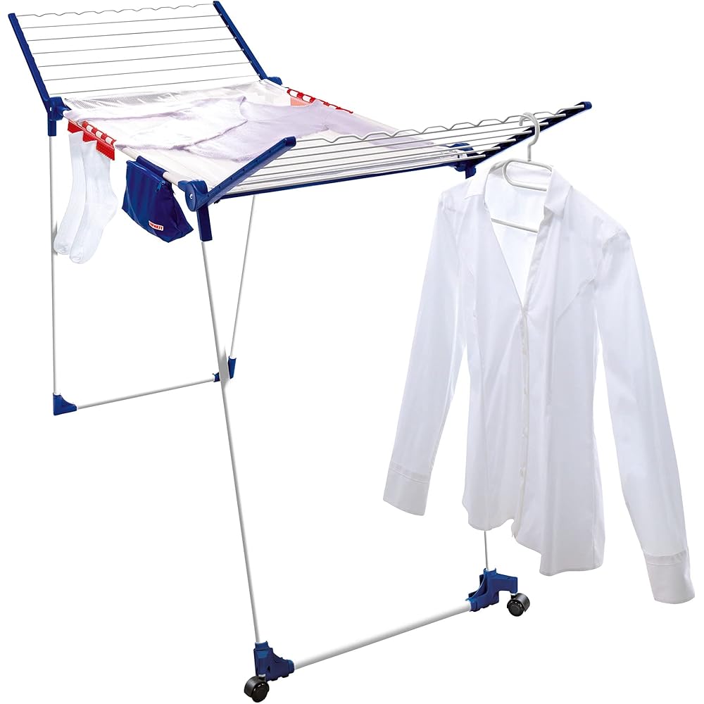 Leifheit Pegasus 200 Gullwing Égouttoir à Linge Blanc/Bleu : Cuisine et Maison