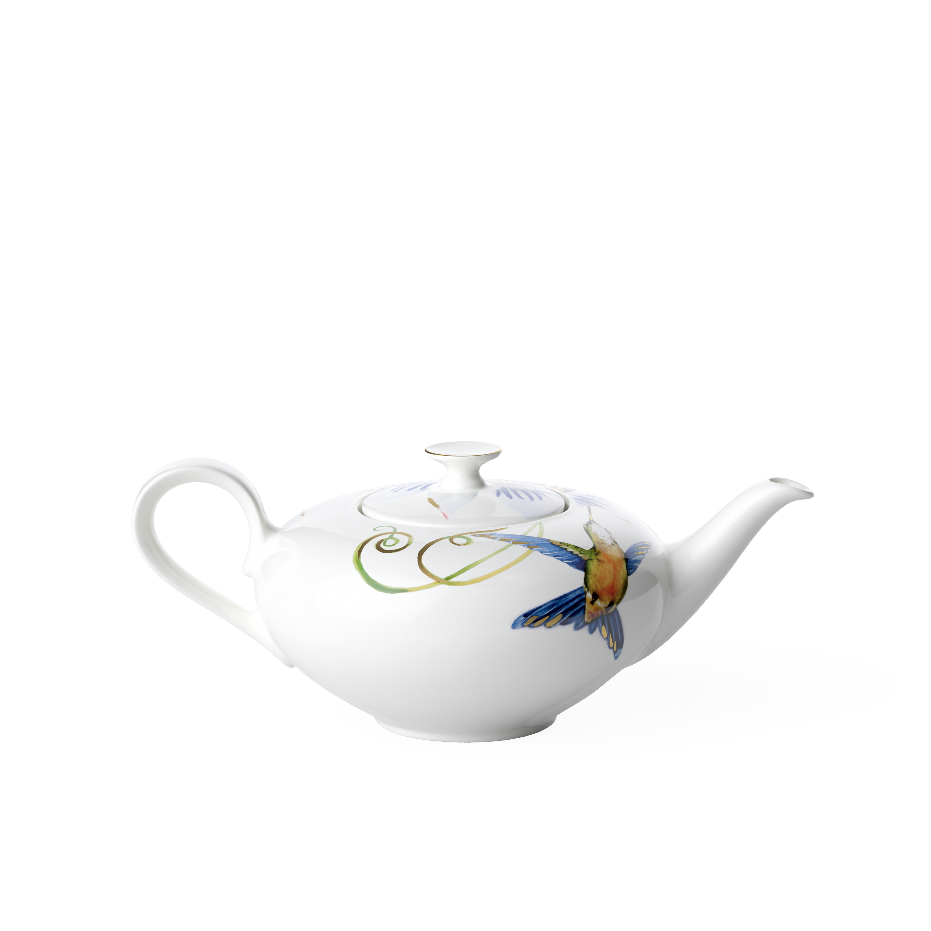 Amazonia Teapot Multi-colored, 27.1 oz, Premium Bone Porcelain