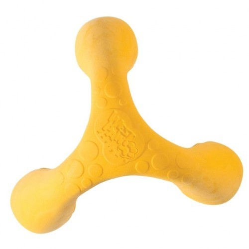 Brinquedo amarelo para mastigar para cães