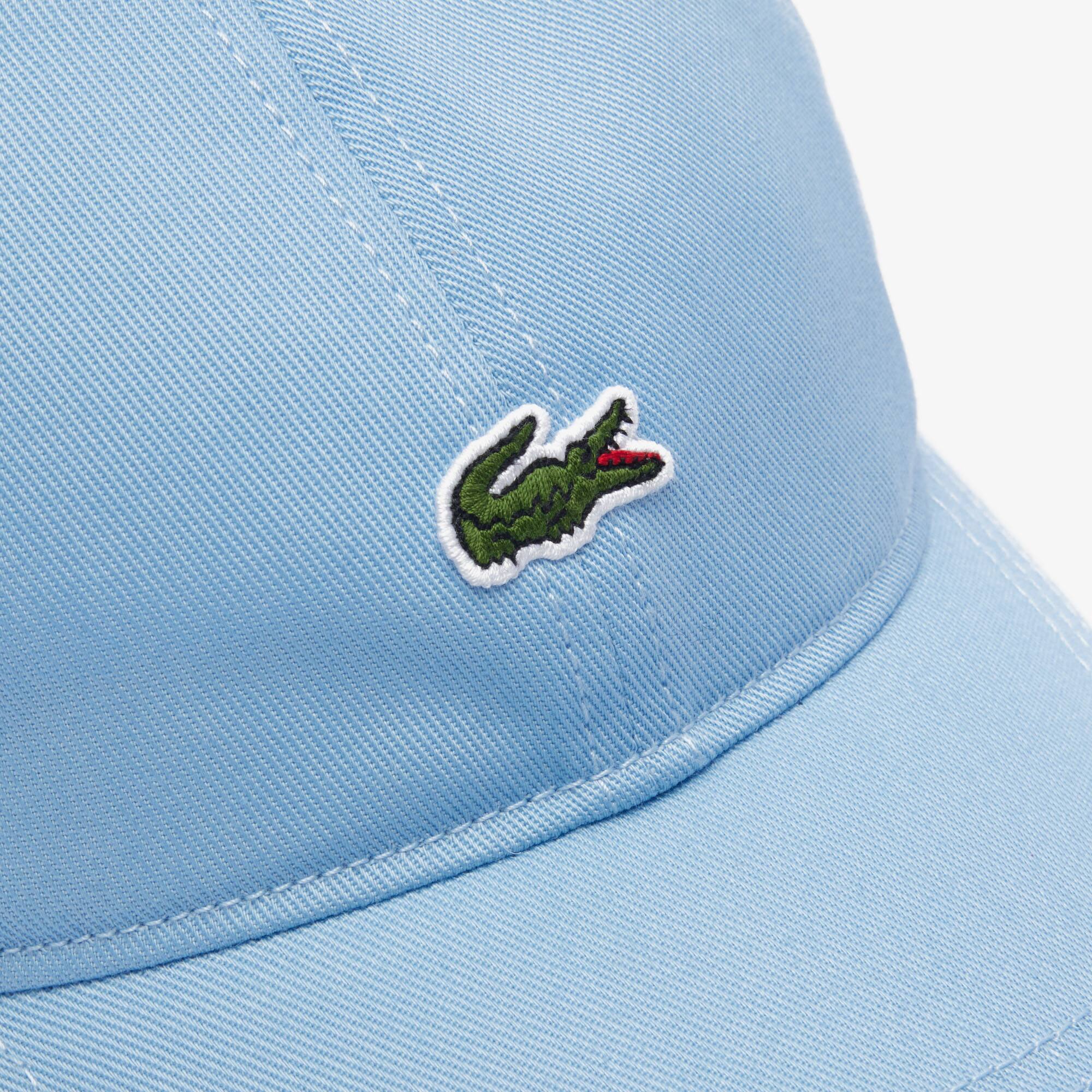 Casquette unisexe unie Lacoste en twill de coton biologique Chapeaux & Casquettes - Bleu - Lacoste - Unisex