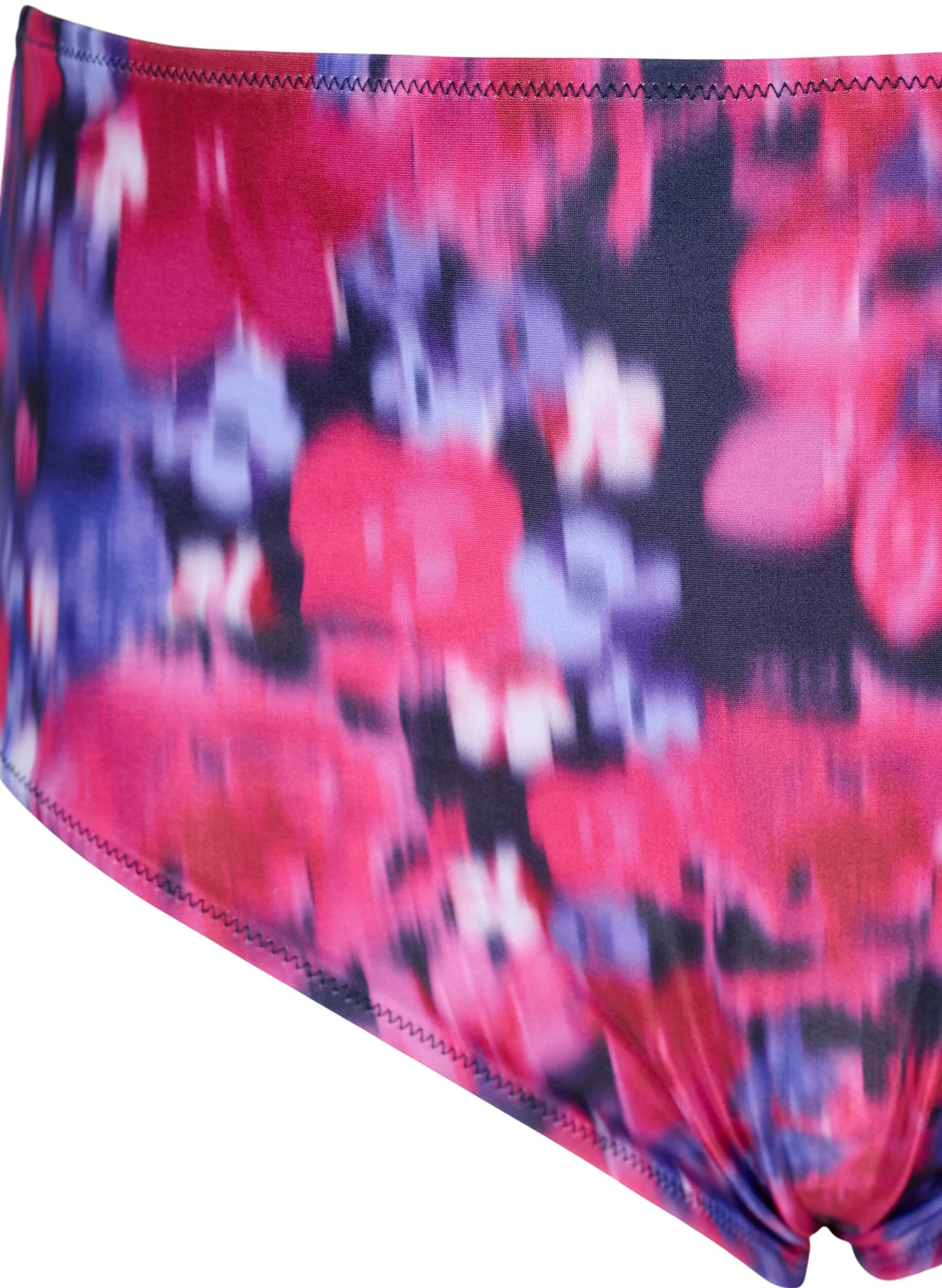 Bikini underdel med print og høj talje
