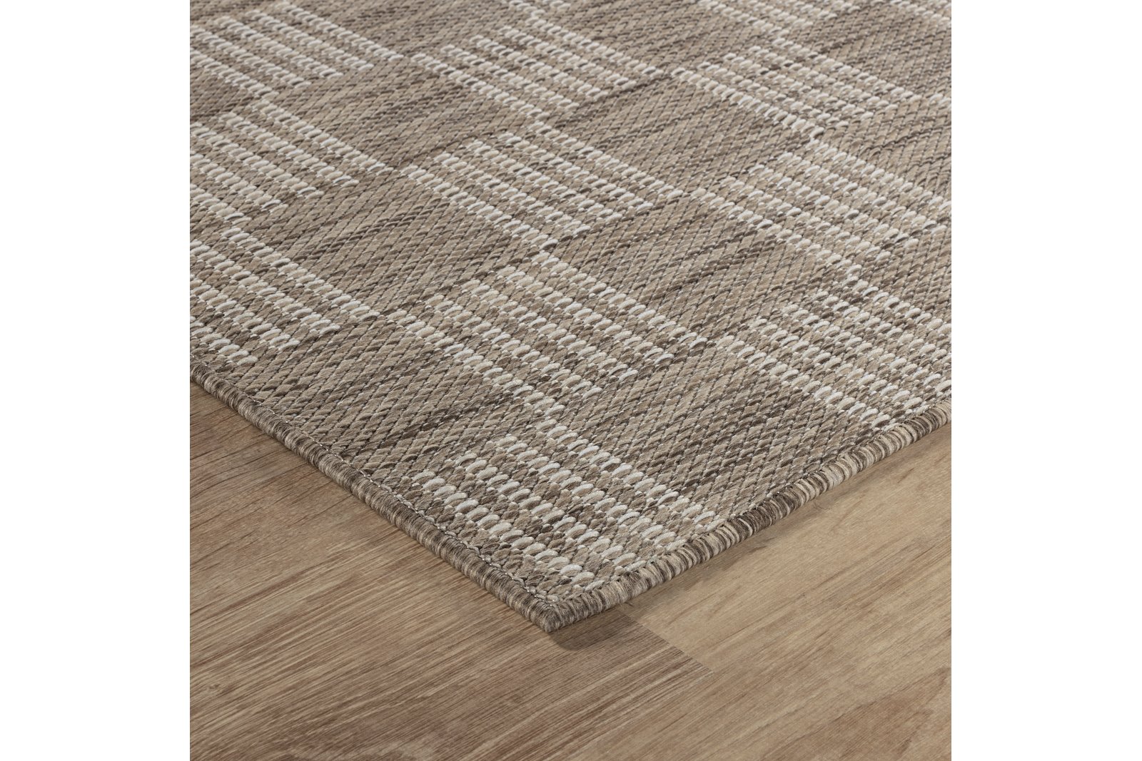 Alnes uteteppe 200x290 cm Brun/Sandfarget inne/ute