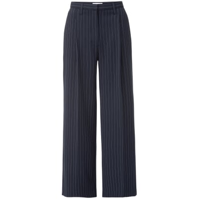 Damen-Nadelstreifenhose, Blau