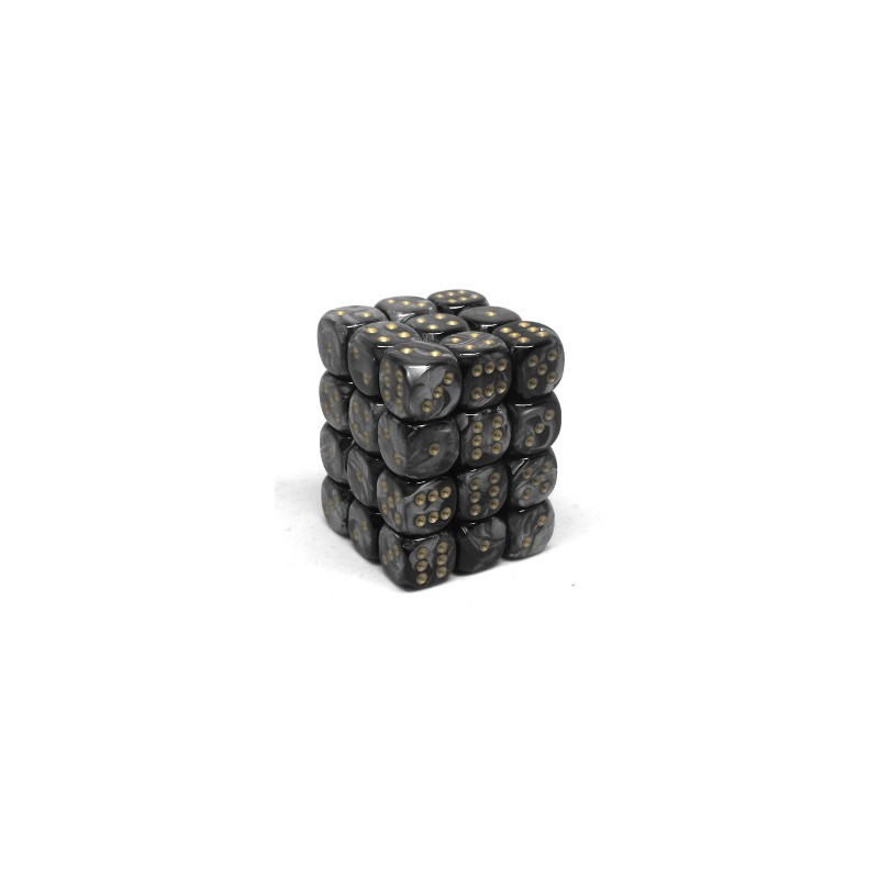 Pack de 36 dés D6 * lustrous * NOIR