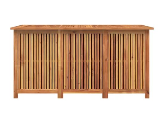 Boîte de rangement de jardin 150x80x75 cm bois massif d'acacia
