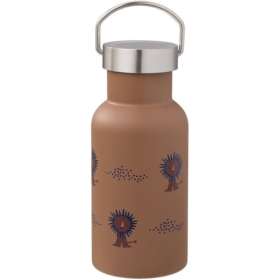 Fresk rvs thermosfles met extra dop - leeuw - 350ml