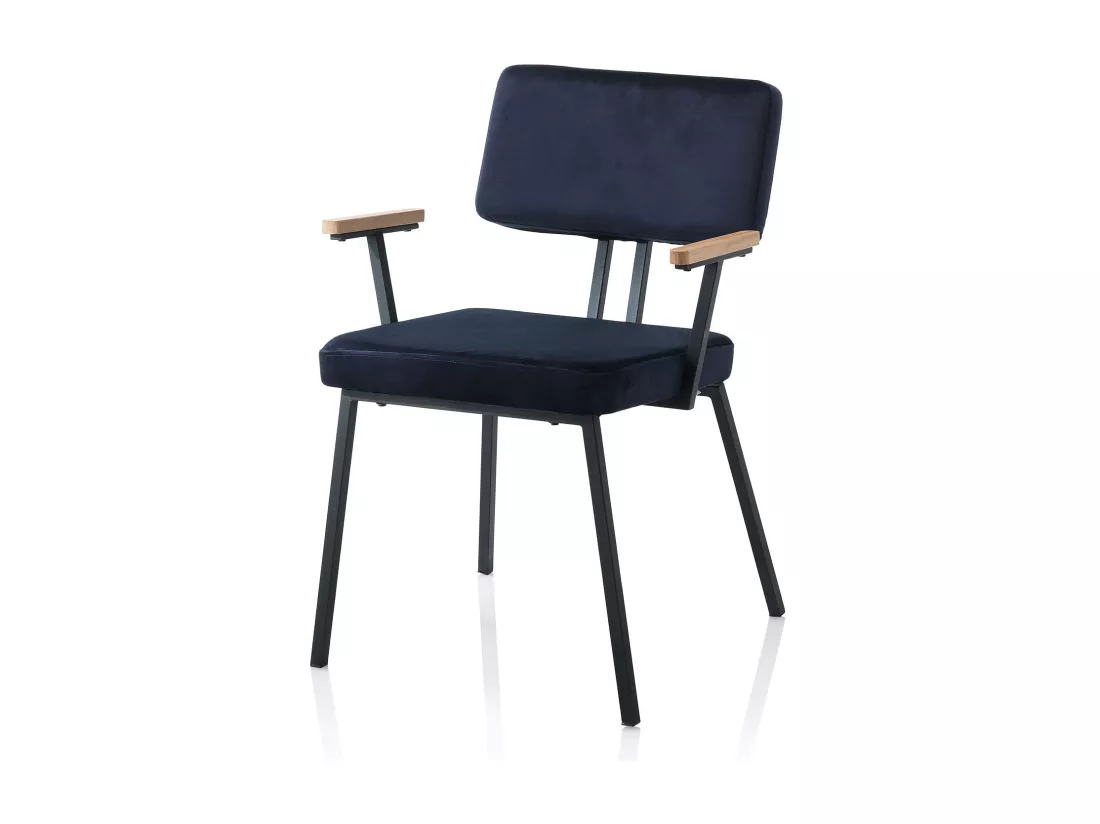 Set de 2 Chaises ESTER bleu