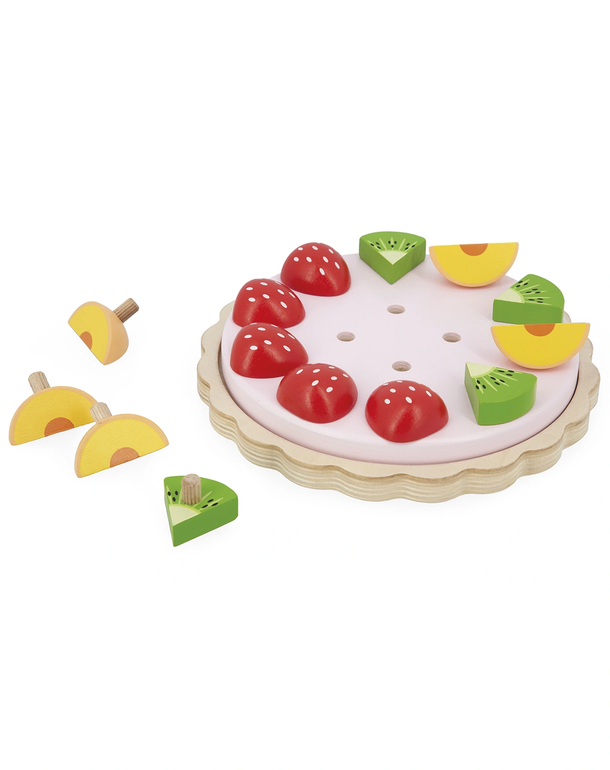 Spiel-Lebensmittel TWIST - OBSTTORTE aus Holz