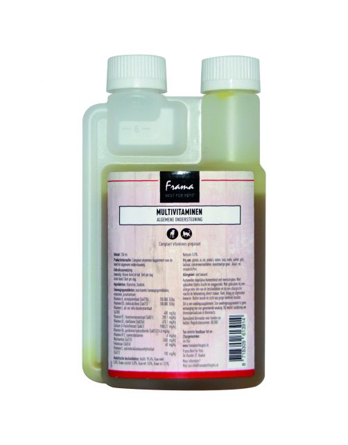 Frama Multivitamine - Supplement - 250 ml Hond-Paard