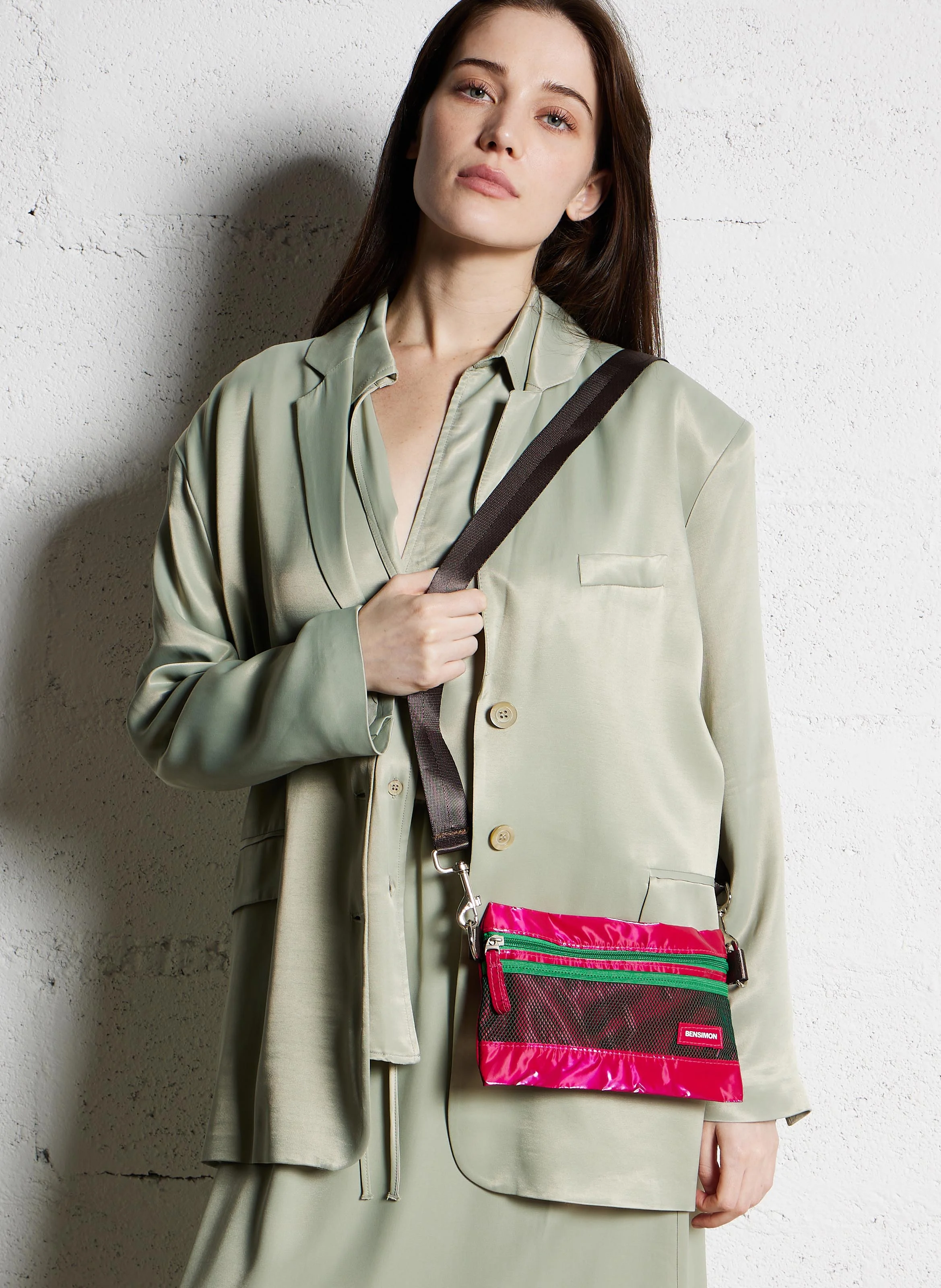 MUNICH - Sac pochette à bandoulière| Rose