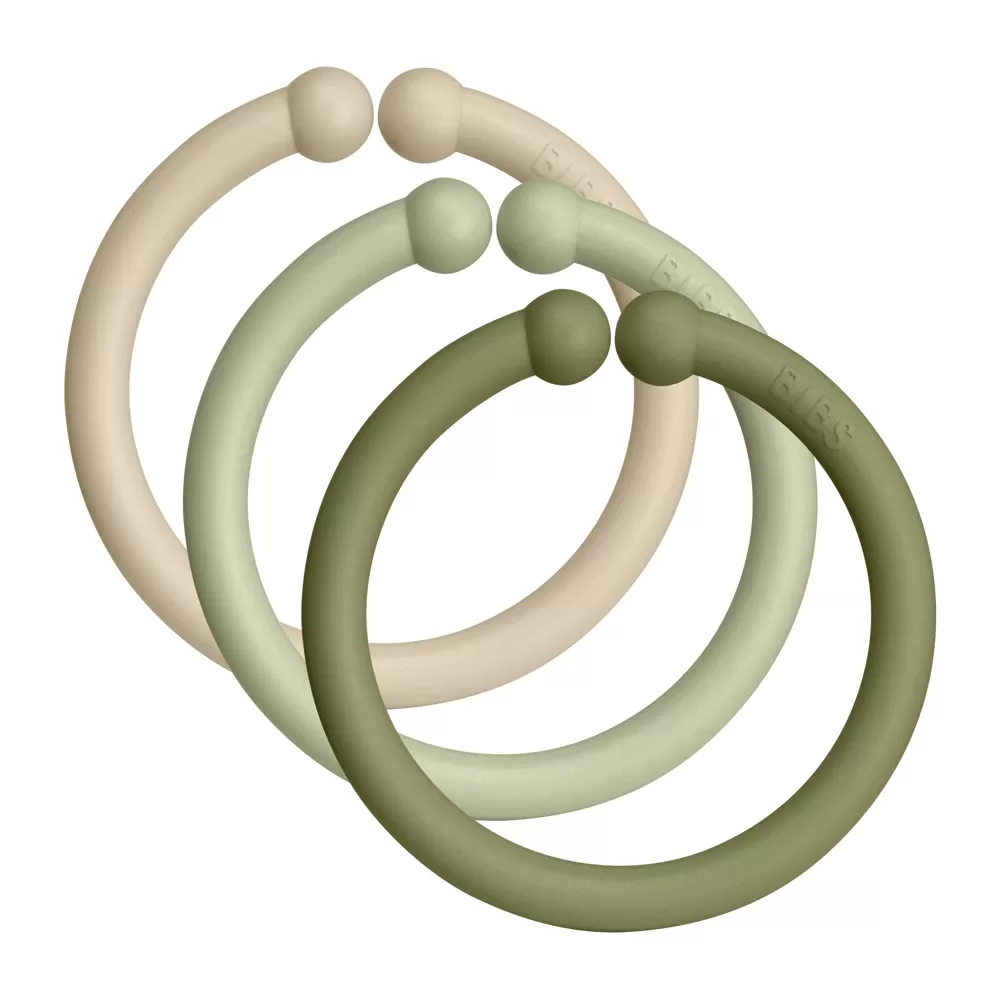 BIBS Loops Vanilla/Sage/Olive - 12 pak