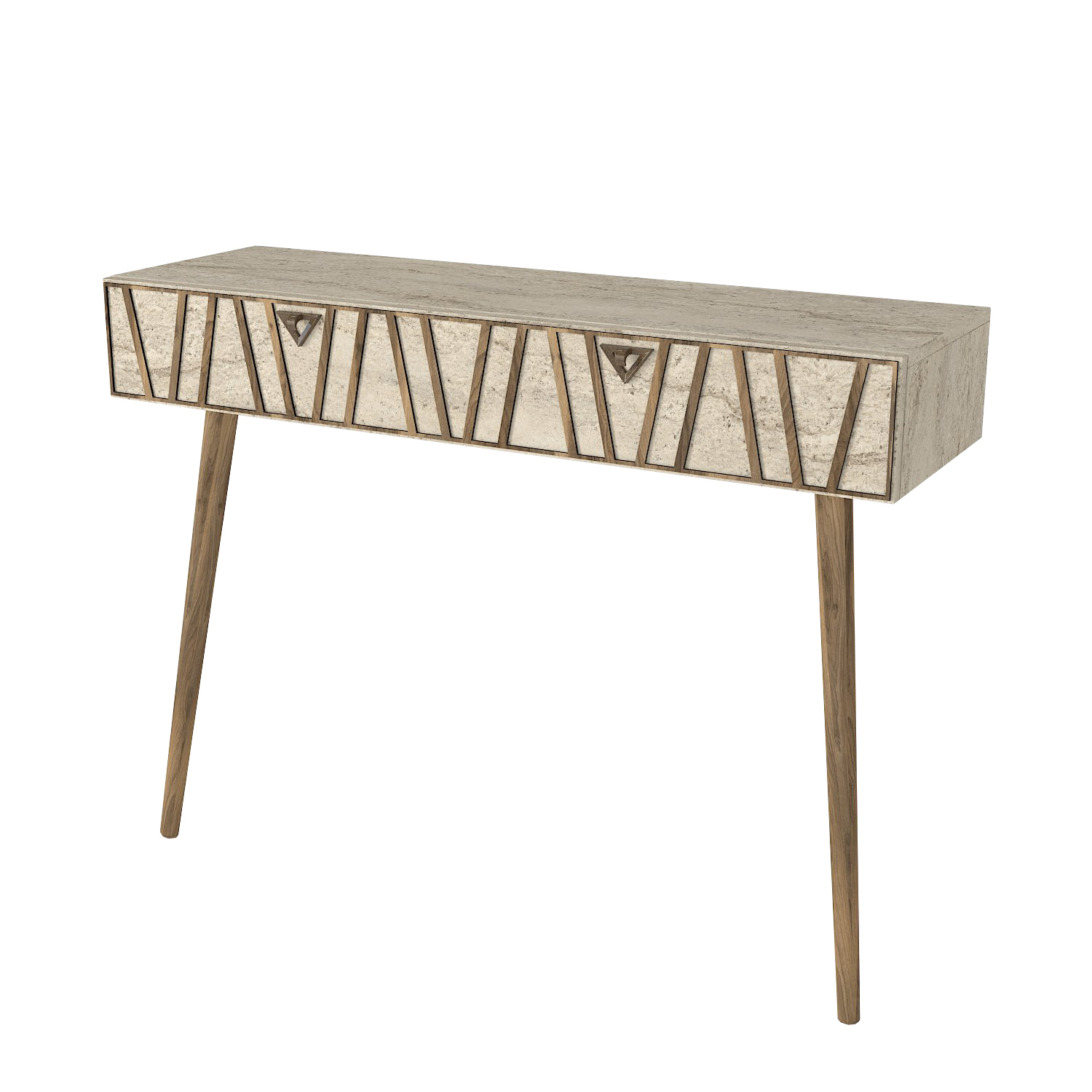Konsolentisch - beige-Granit Optik - 120 cm