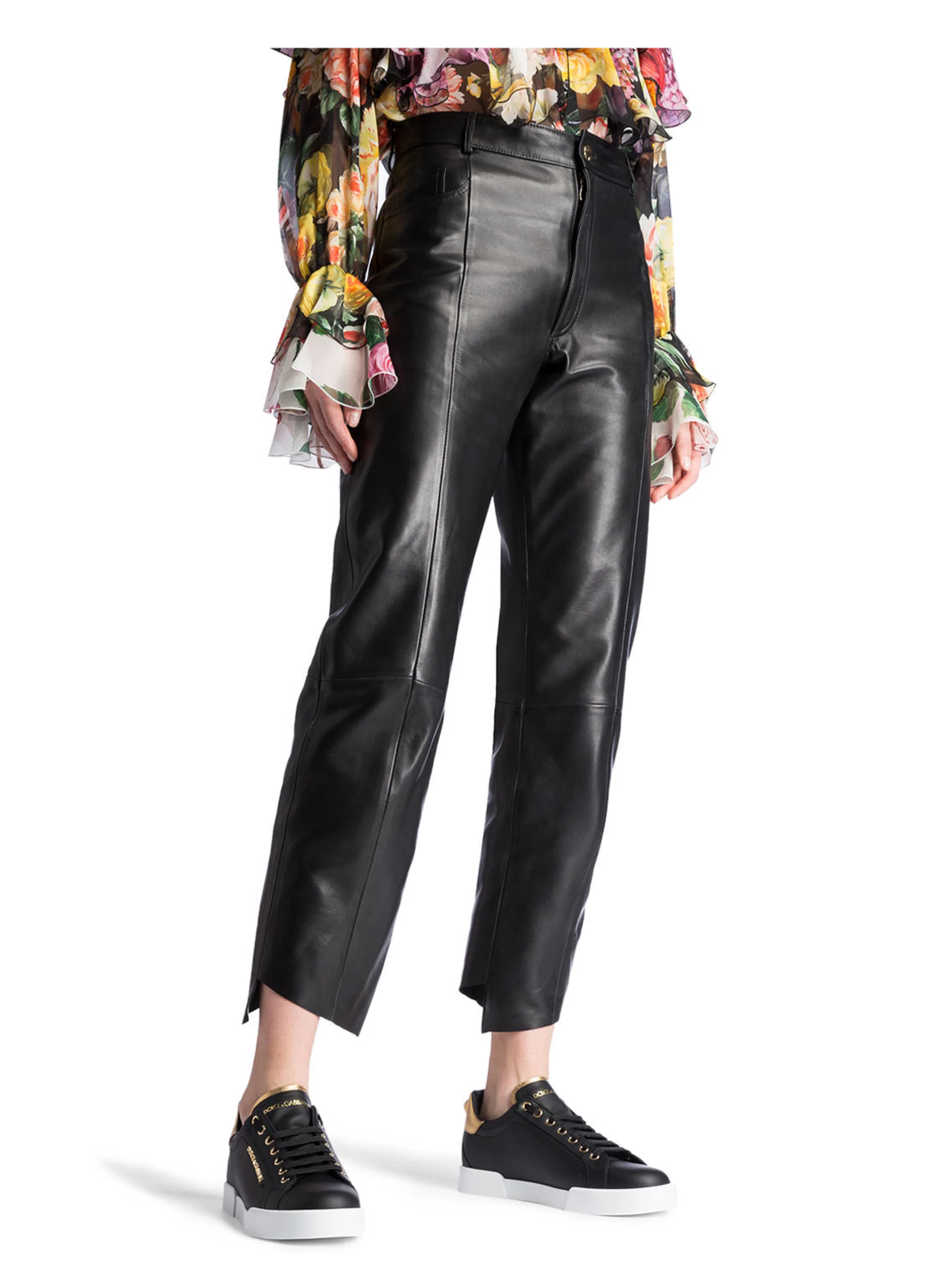DOLCE & GABBANA Sneaker PORTOFINO mit Schmuckperle