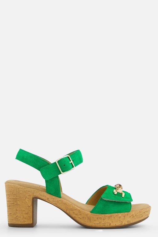 Gabor Sandalen groen Suede