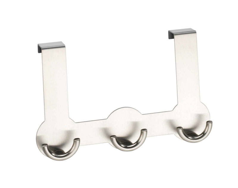 Wenko Edelstahl Türgarderobe Rondo