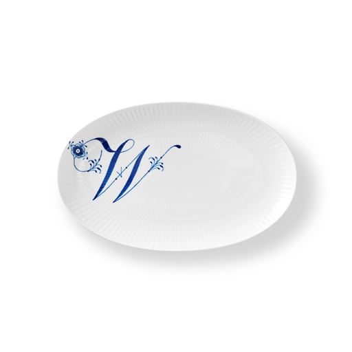 Royal Copenhagen Alfabet Asiet, W, 15x23,5 cm