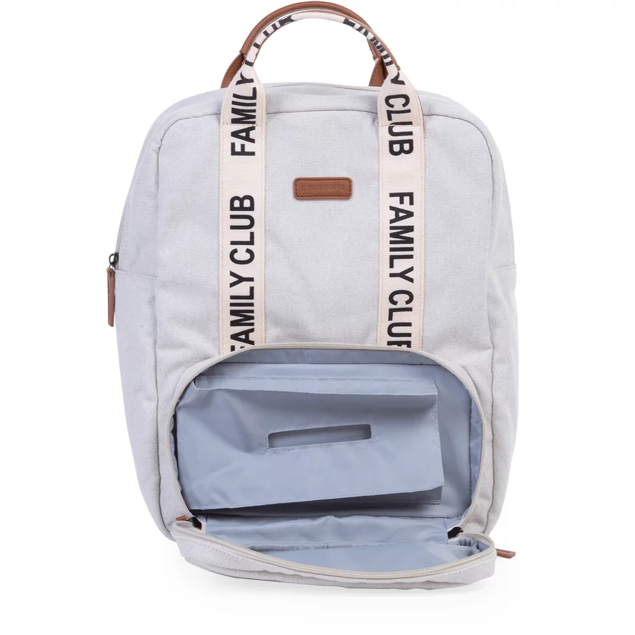 CHILDHOME Wickelrucksack Family Club Signatur Off White