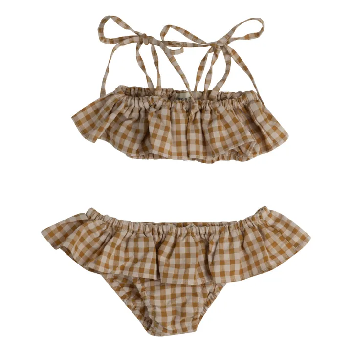 Babe & Tess Maillot de Bain 2 Pièces Vichy | Camel