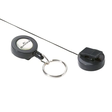 Durable 822258 Ausweiskartenhalter mit Schlüsselring, Länge 80 cm, anthrazit