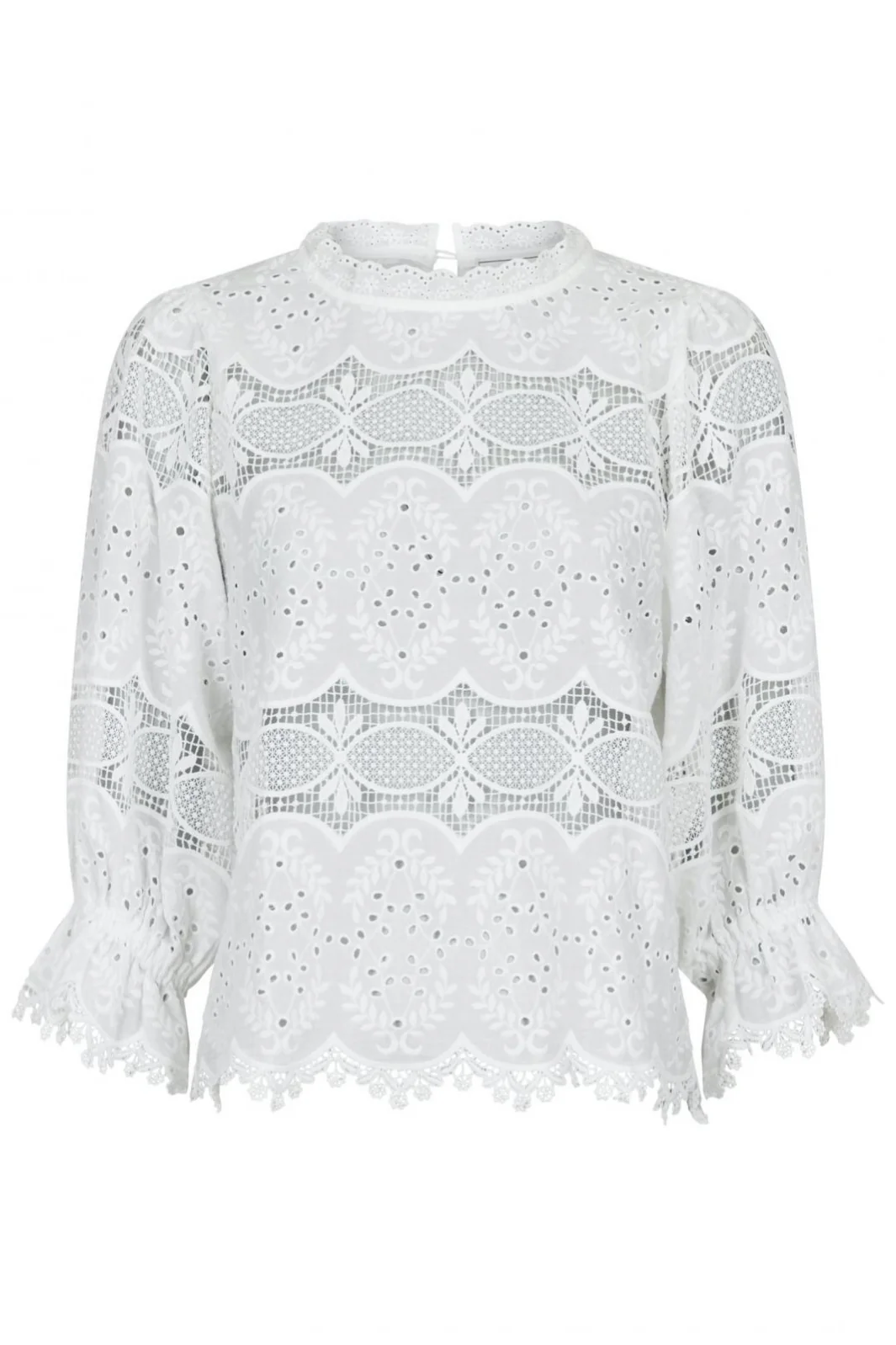 Neo Noir Adela Big Embroidery Blouse