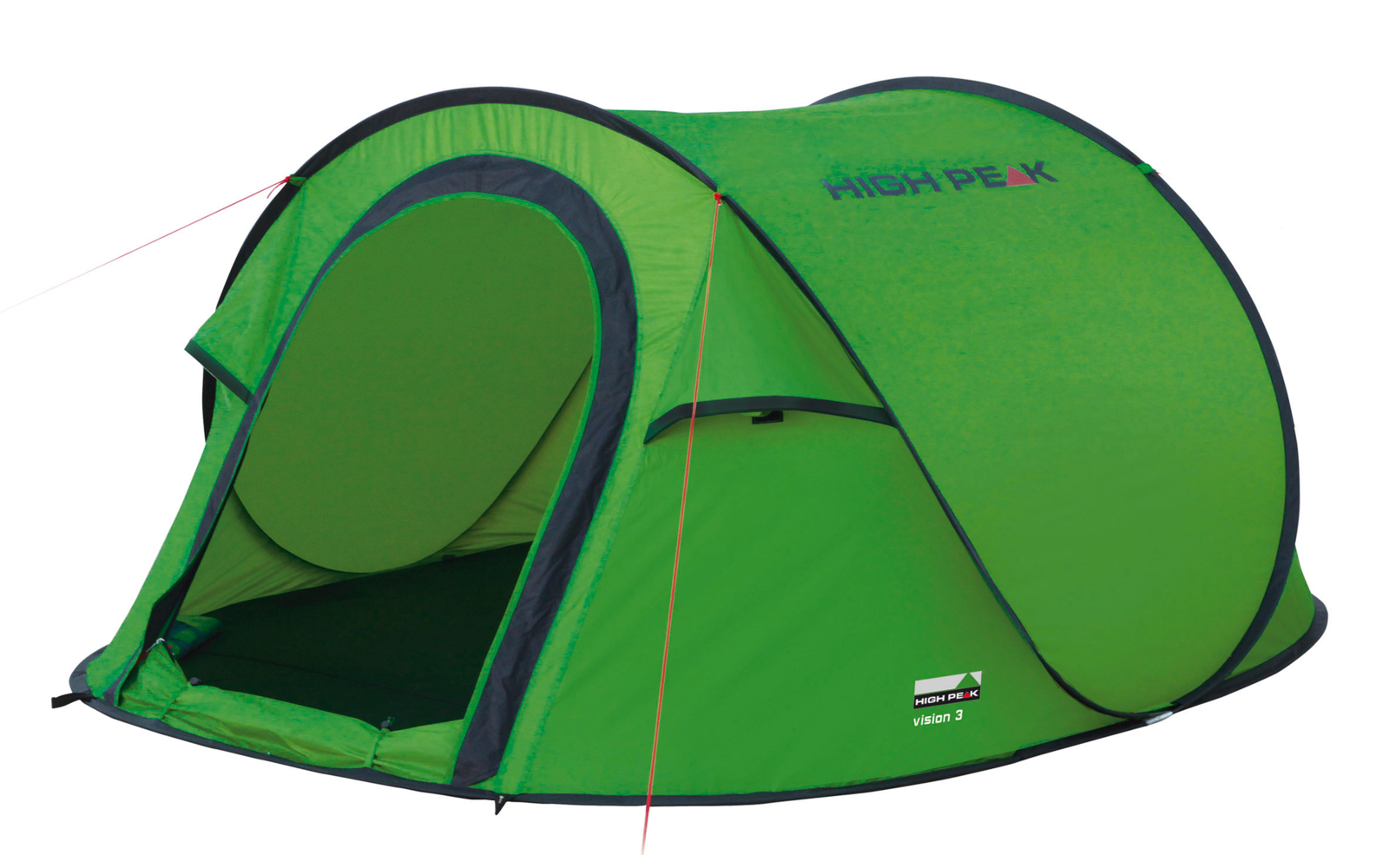 High Peak Vision 3 Einfachdach Pop Up Wurfzelt schwarz für 3 Personen