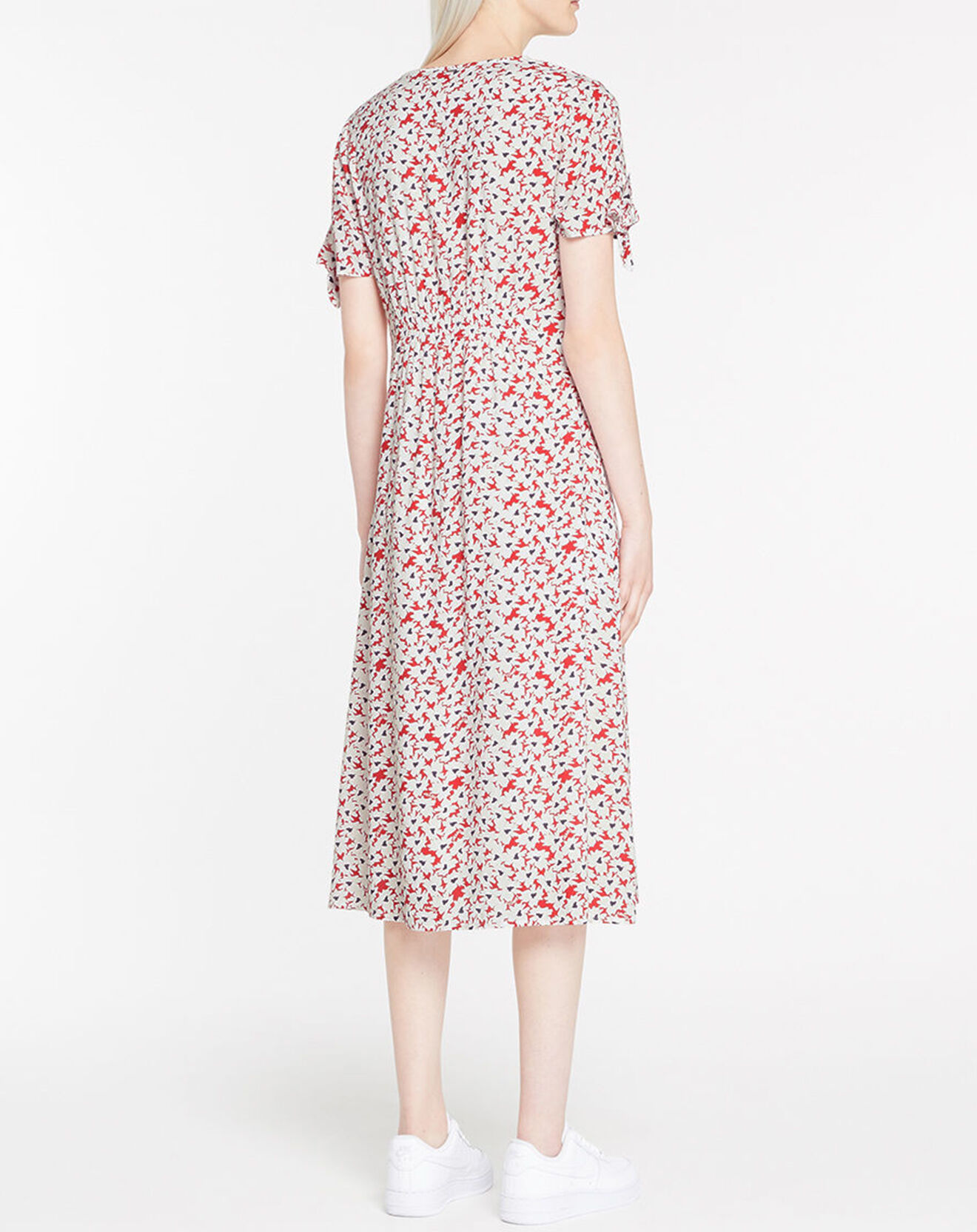 Tommy Jeans Robe Midi imprimée rouge/blanc