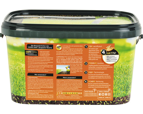 COMPO SAAT® droog gazonzaad, 2 kg voor ca. 80 m²
