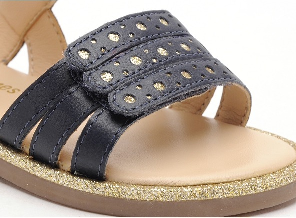 Les tropeziennes nu pieds enfant isidor bleu