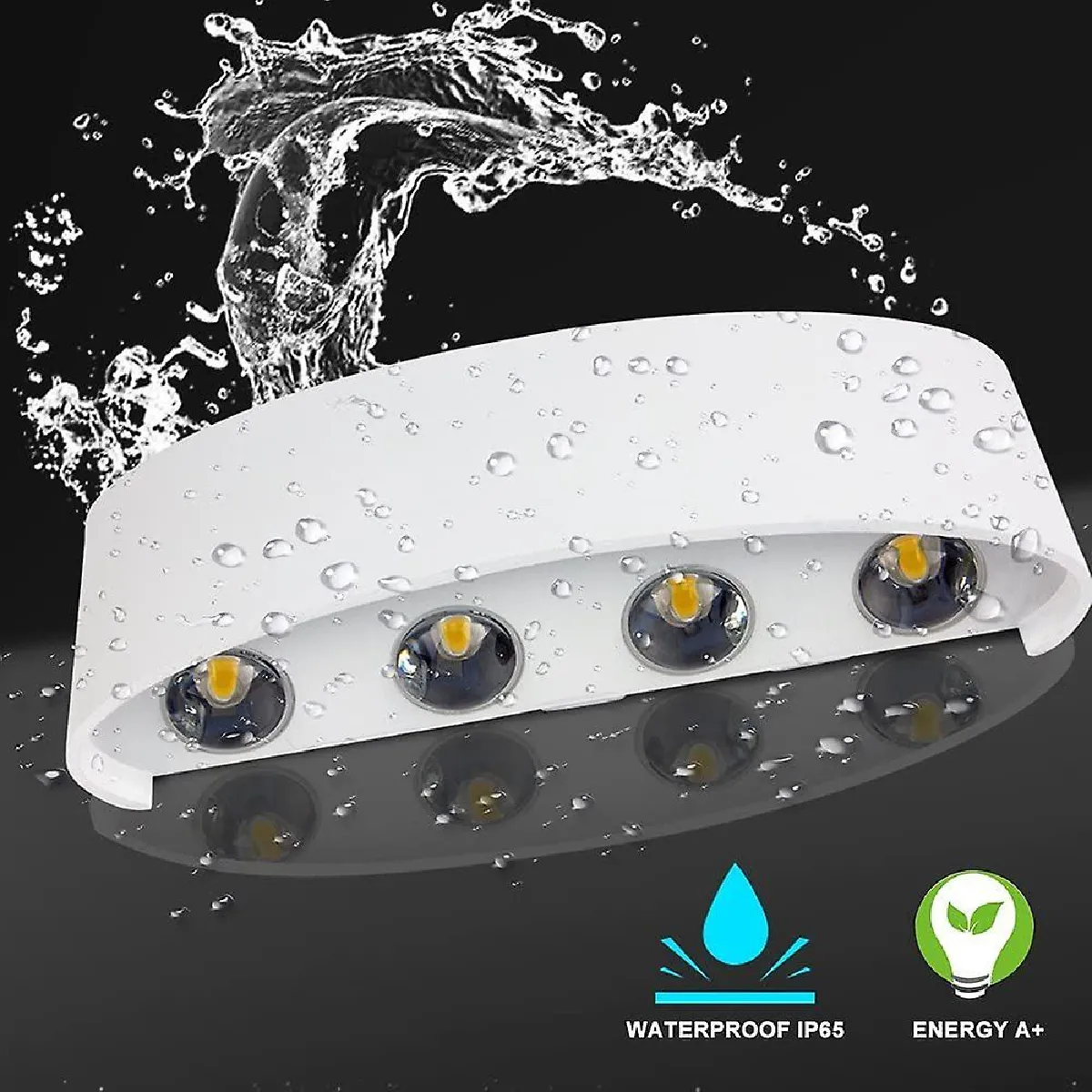 Universal Lumière murale LED, 8W, Blanc chaud