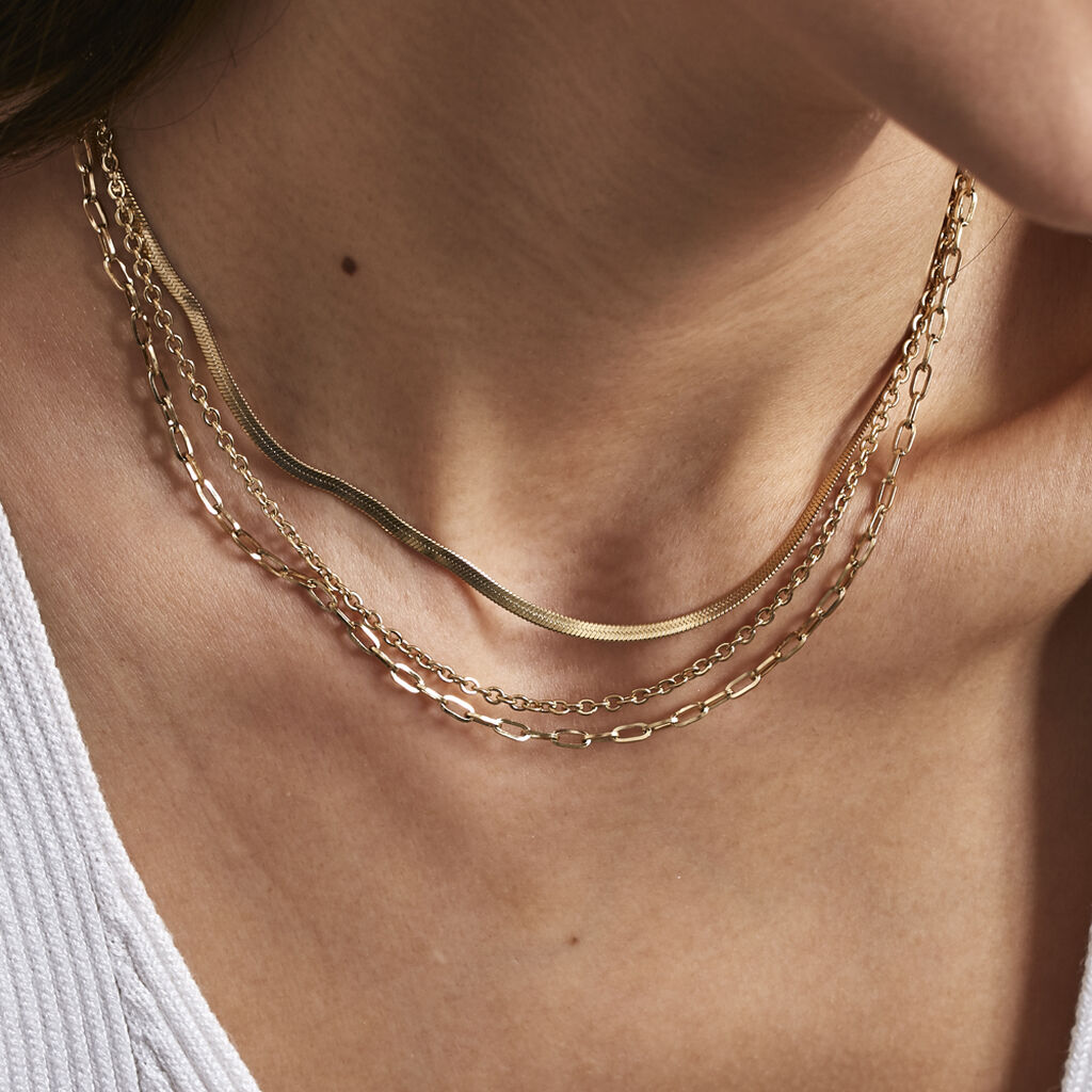 Collier Cherilyn Acier Doré
