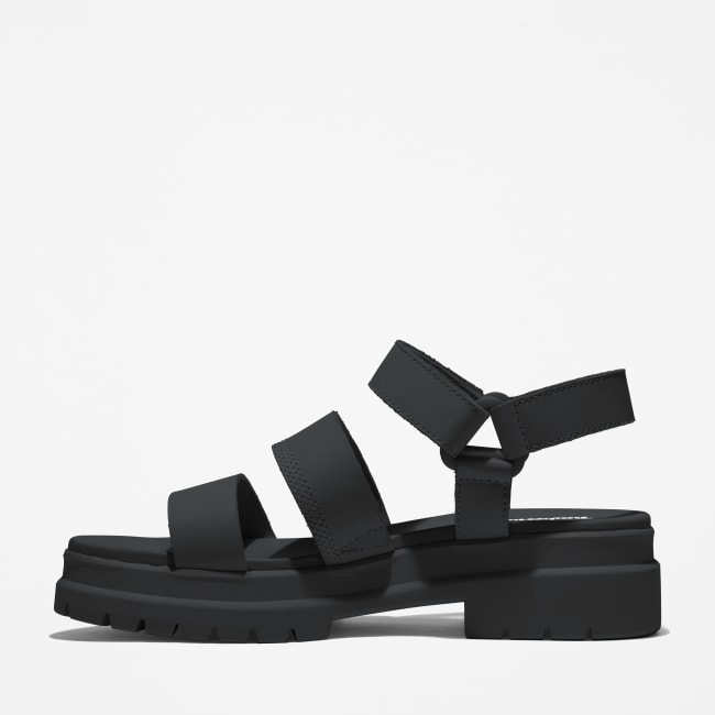 Sandalo a 3 Fasce London Vibe da Donna in colore                nero